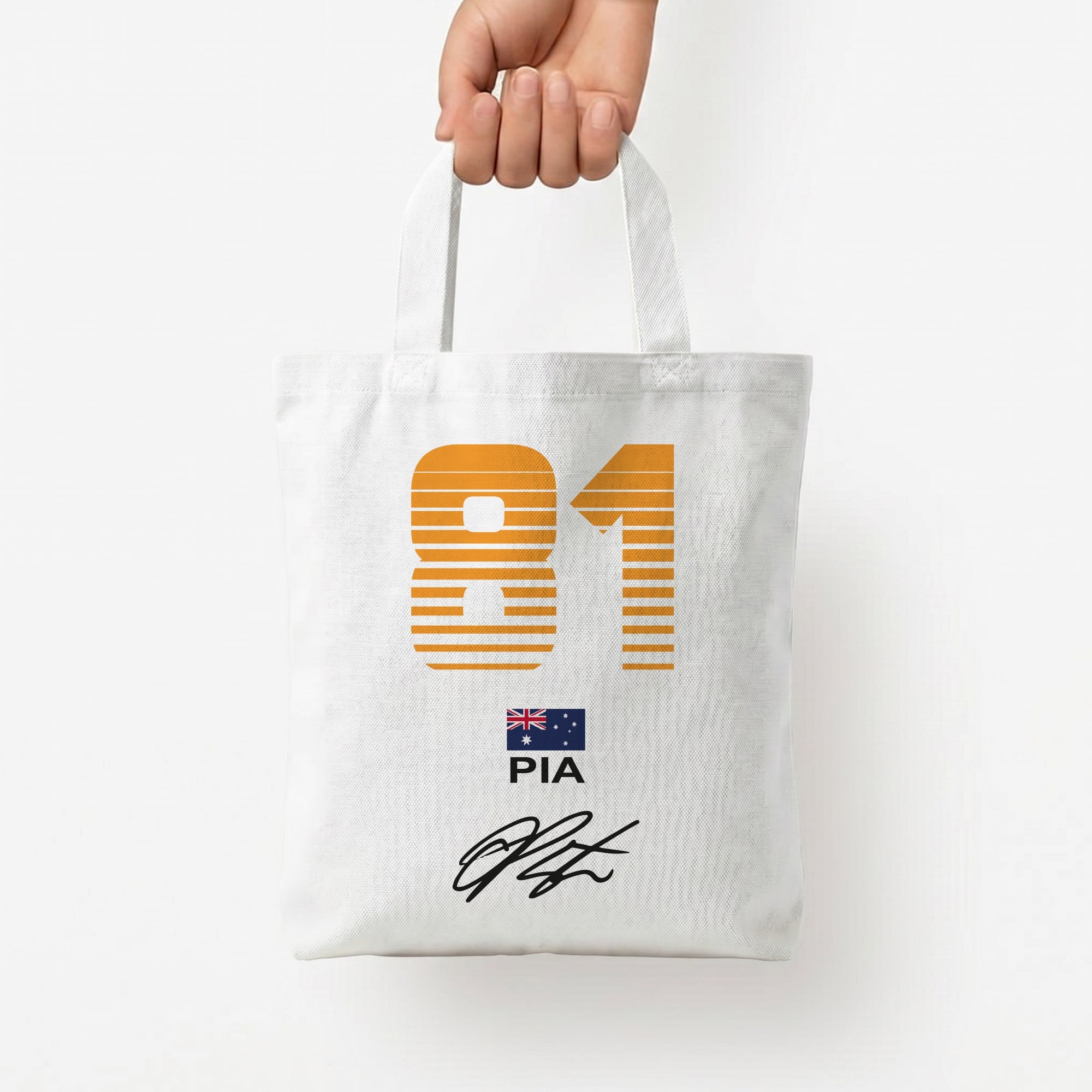 Piastri - F1 Tote Bag — White / Small