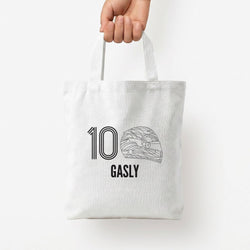Gasly Helmet 2026 Tote Bag — White / Small