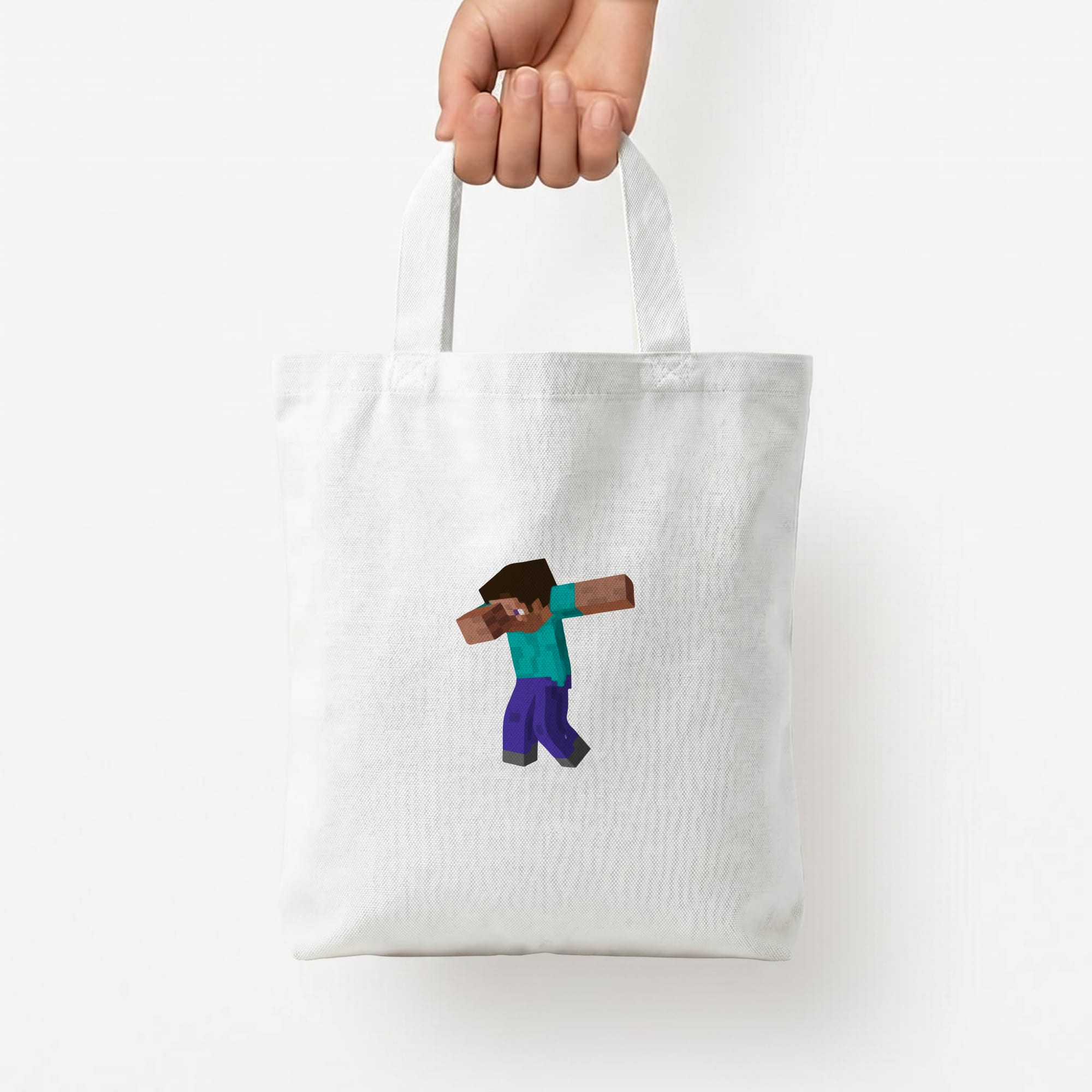 Steve Dab - Mining Tote Bag — White / Small