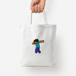 Steve Dab - Mining Tote Bag — White / Small