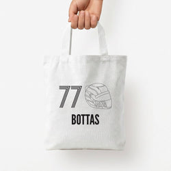 Bottas Helmet 2026 Tote Bag — White / Small