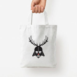 Christmas Darth Vader Tote Bag — White / Small