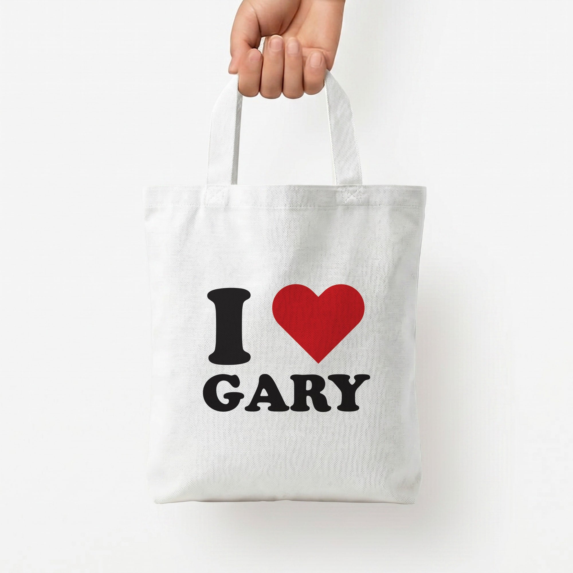 I Love Gary Tote Bag — White / Small