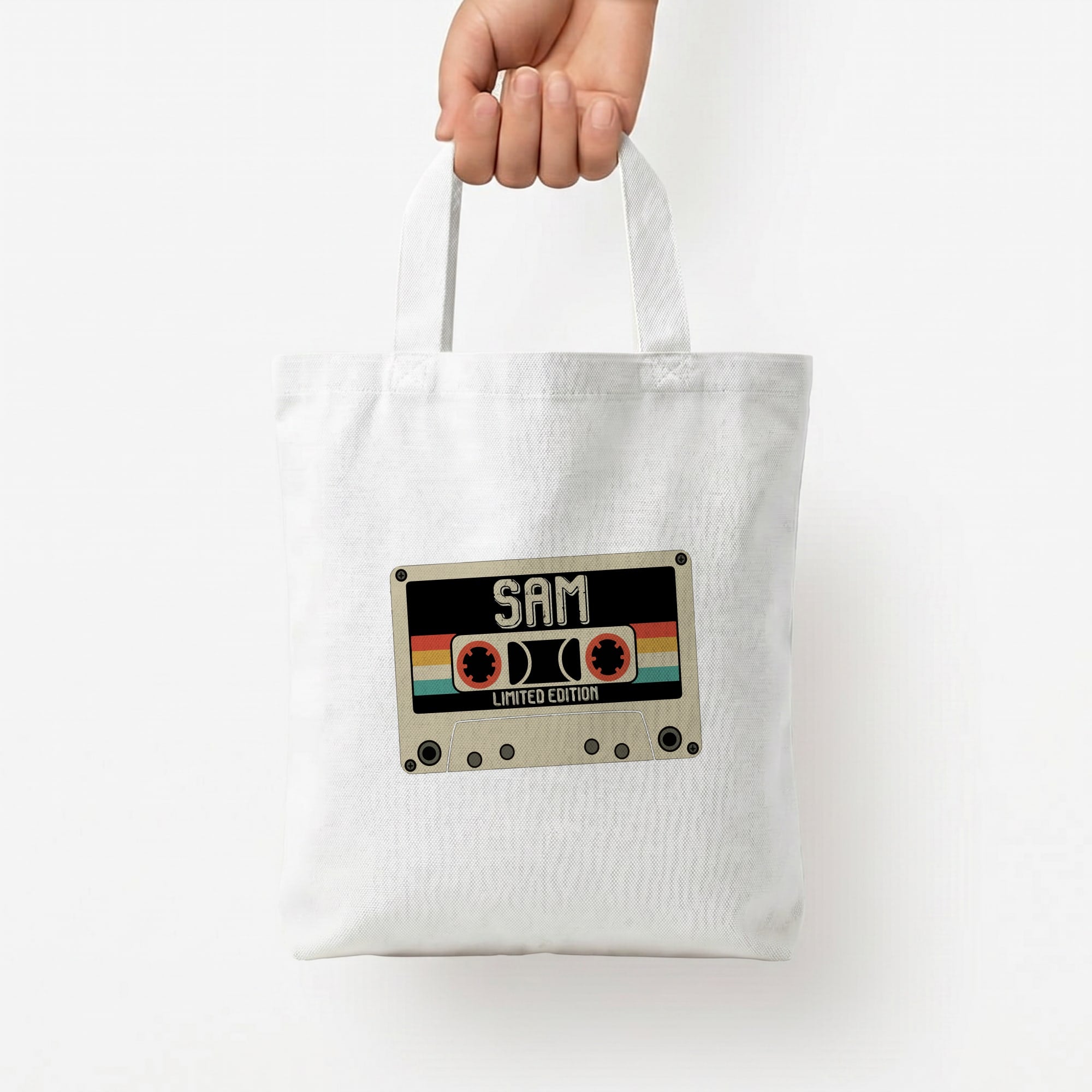 Cassette Tape - Fender Tote Bag — White / Small