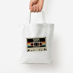 Cassette Tape - Fender Tote Bag — White / Small