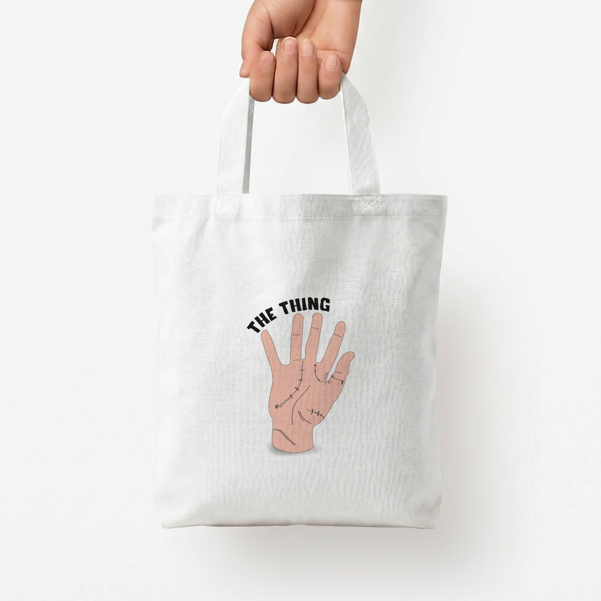 The Thing Wednesday Tote Bag — White / Small