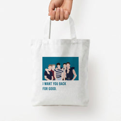 I Want You Back Tote Bag — White / Small