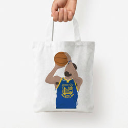 Curry - Basketball Tote Bag — White / Small