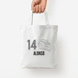 Alonso Helmet 2026 Tote Bag — White / Small