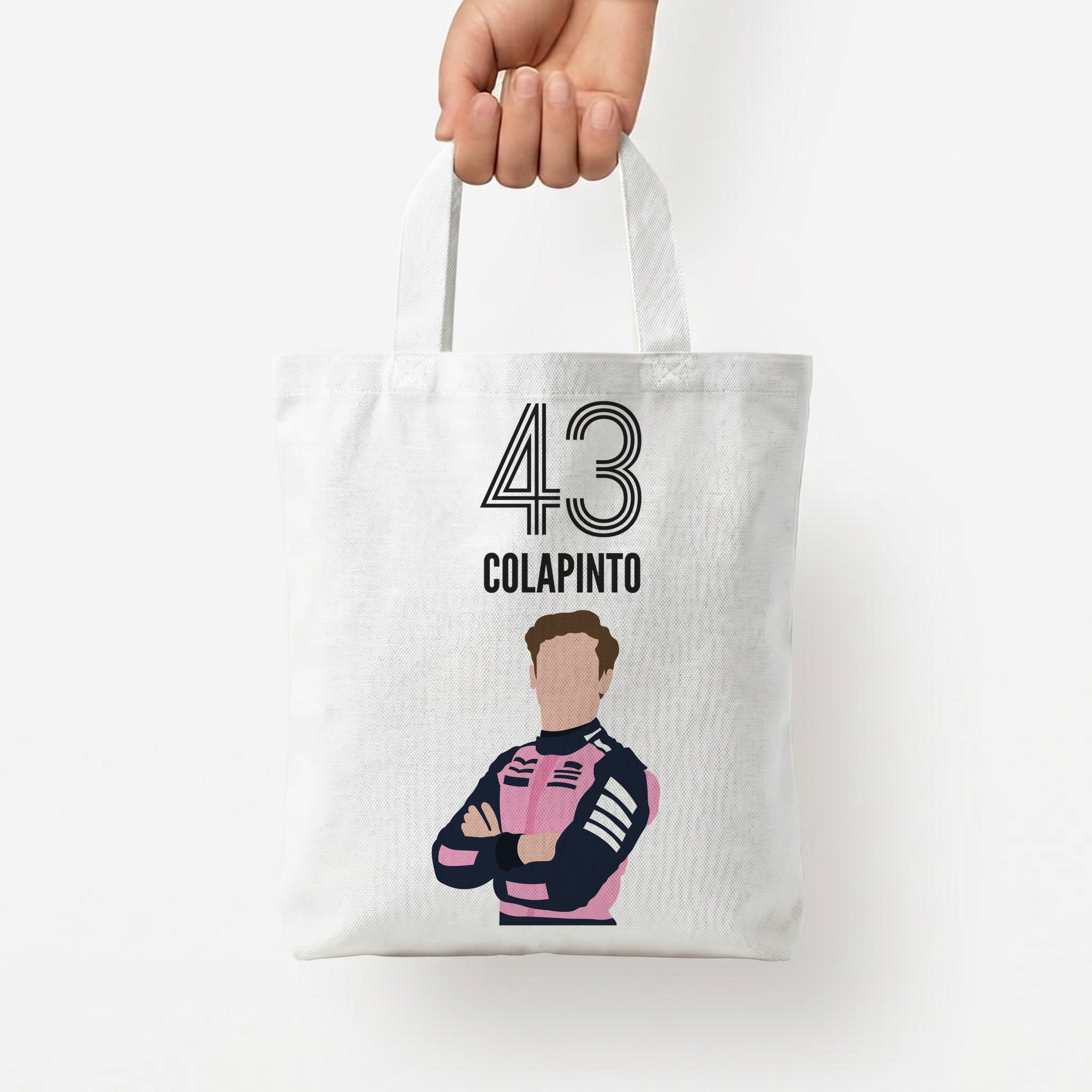 Colapinto 2026 Tote Bag — White / Small