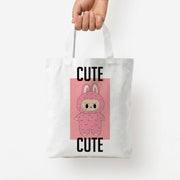 Cute Pink Monster Tote Bag 4