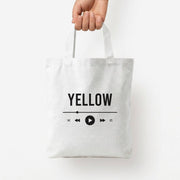 Yellow Music Player Tote Bag 4
