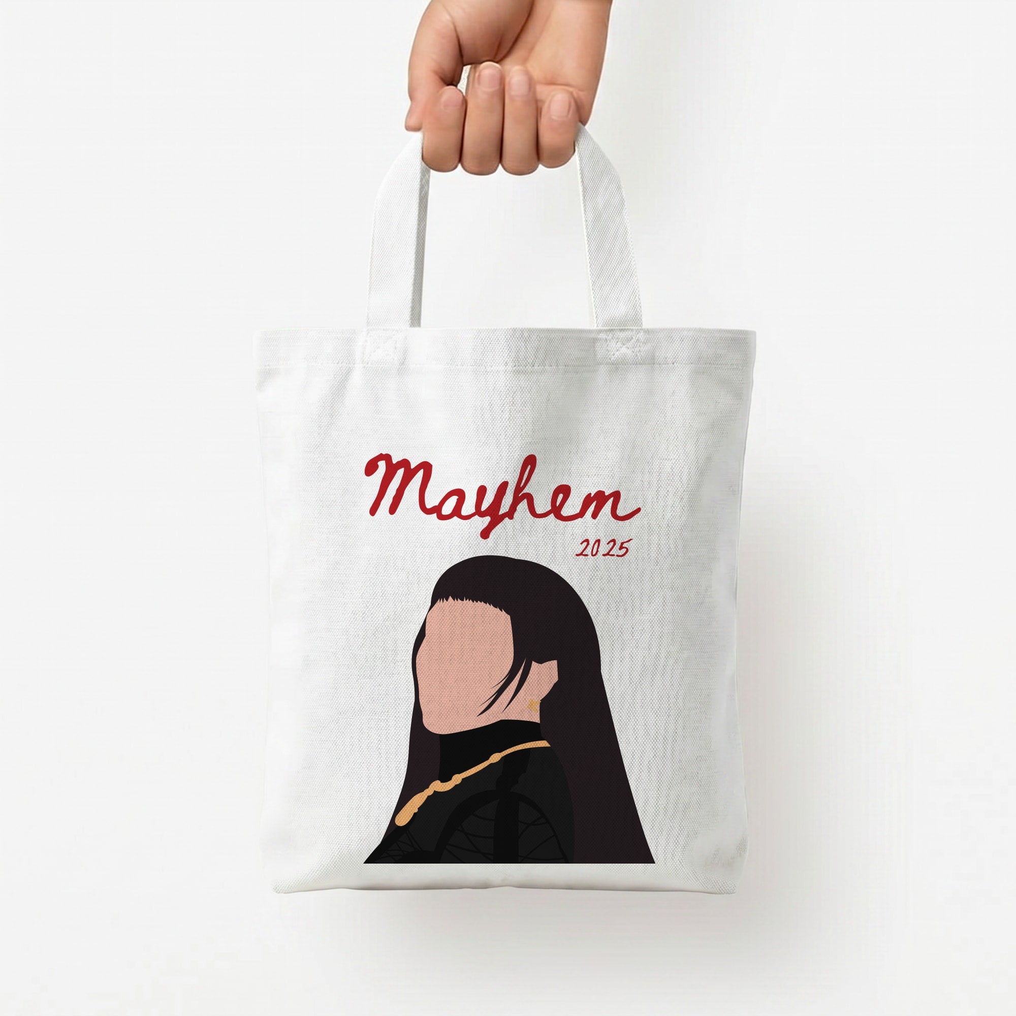 Mayhem 2025 Gaga Tote Bag — White / Small