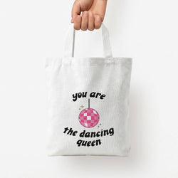 Dancing Queen Tote Bag — White / Small