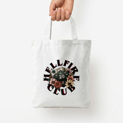 Hellfire Club Tote Bag — White / Small