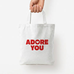 Adore You Tote Bag — White / Small