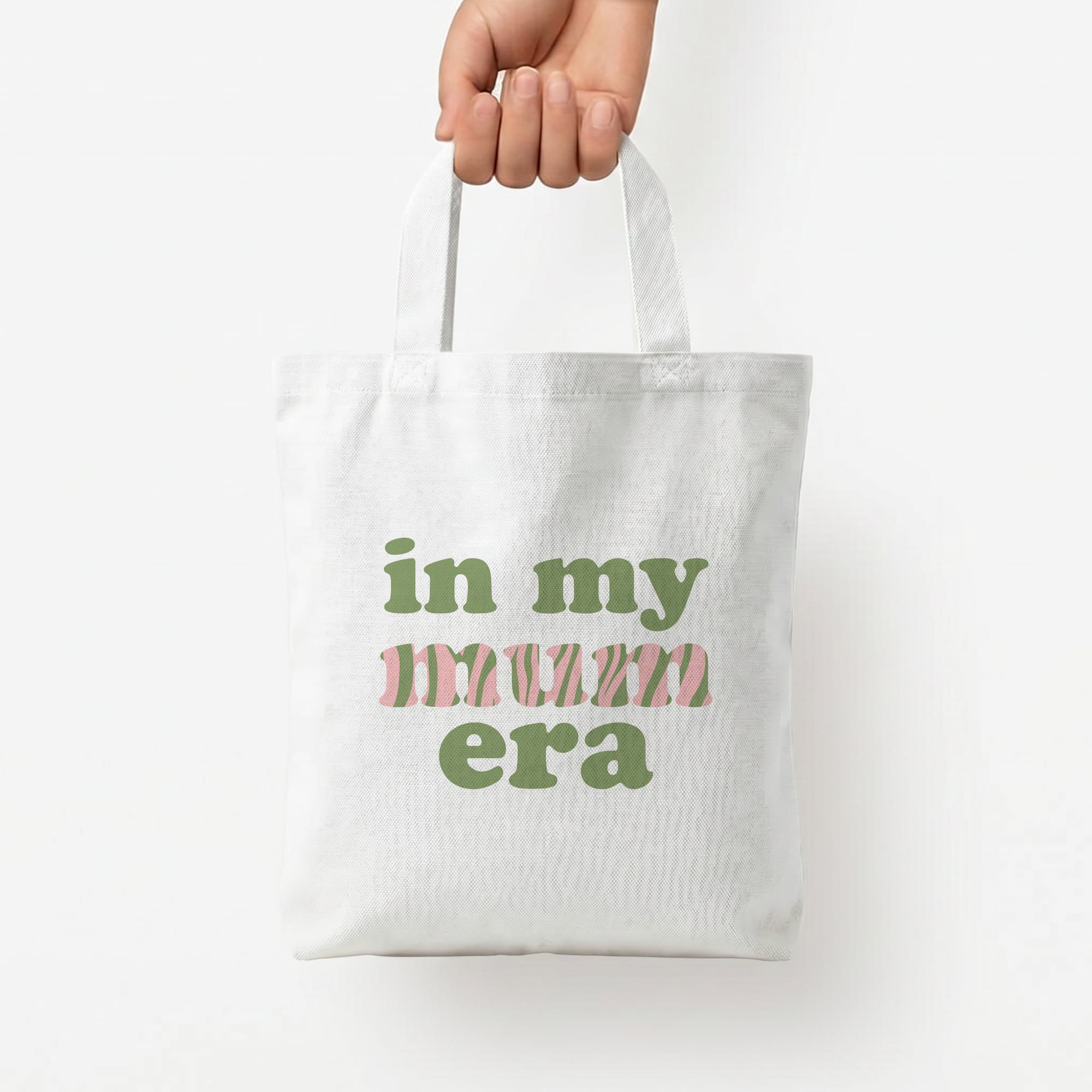 In My Mum Era Tote Bag — White / Small