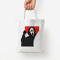 Ghostface 7 Tote Bag — White / Small