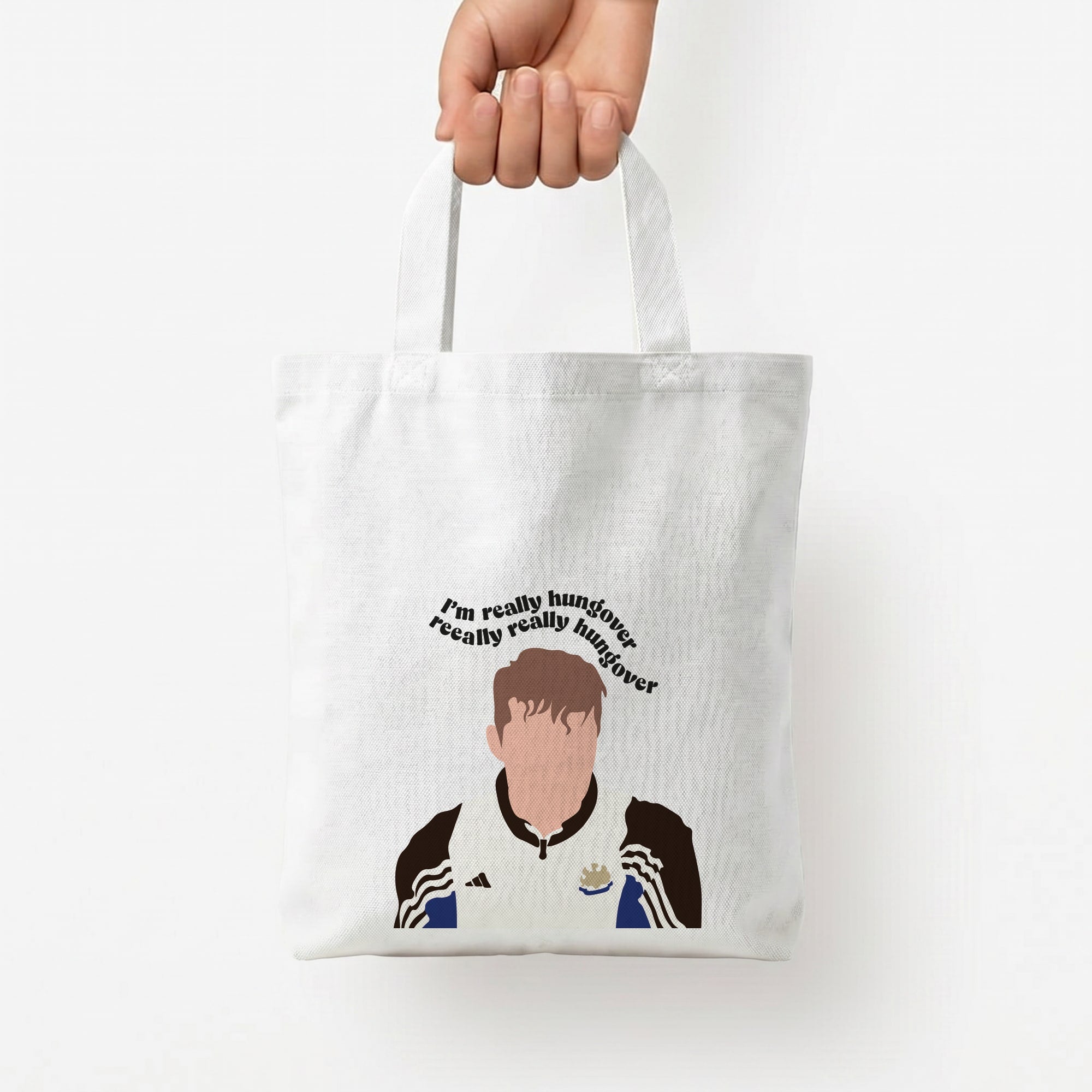 I'm Really Hungover - Fender Tote Bag — White / Small
