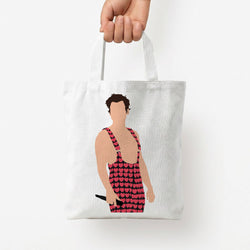 Harry Heart Jumpsuit Tote Bag — White / Small