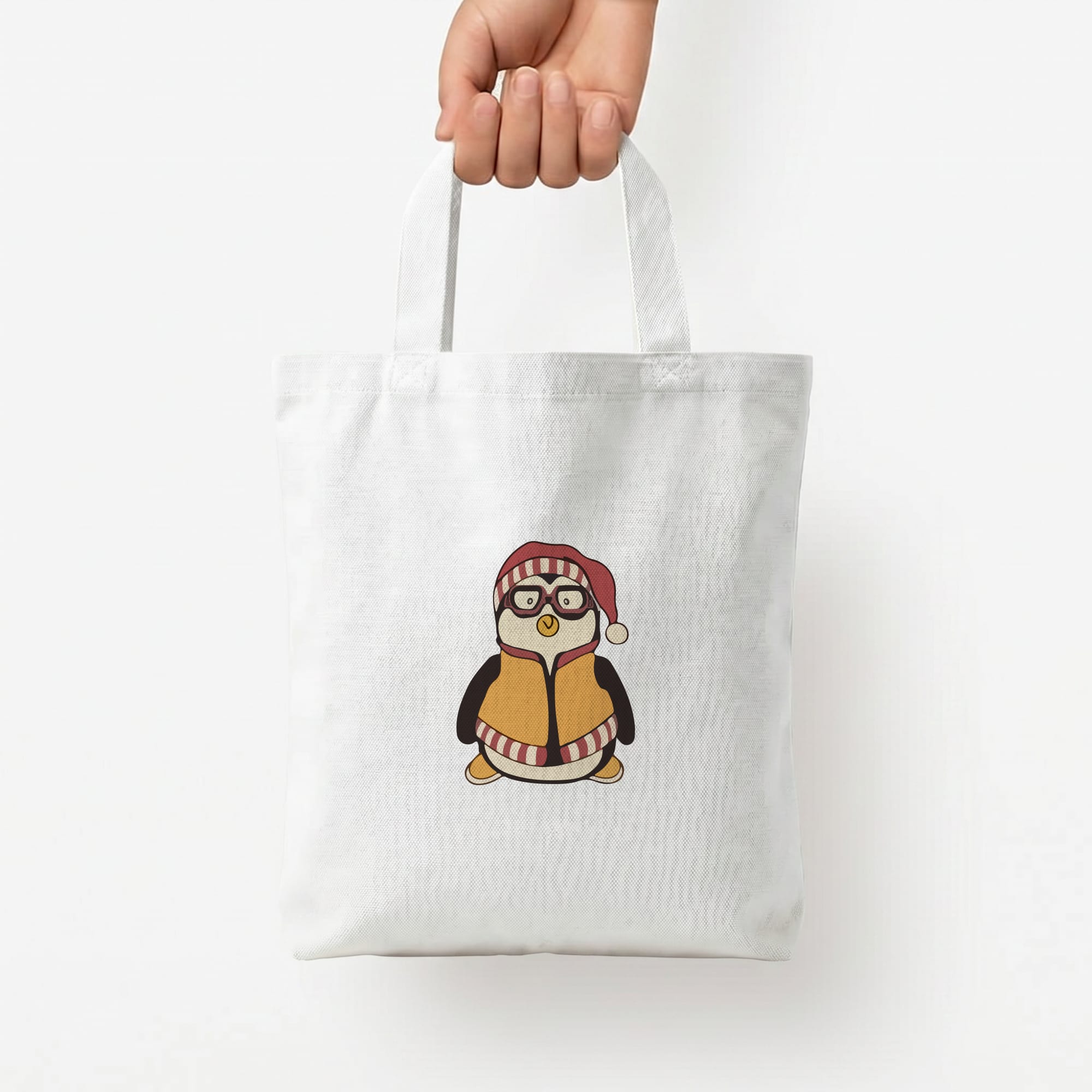 Hugsy Tote Bag — White / Small