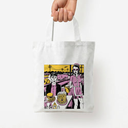 Popart Fender Tote Bag — White / Small