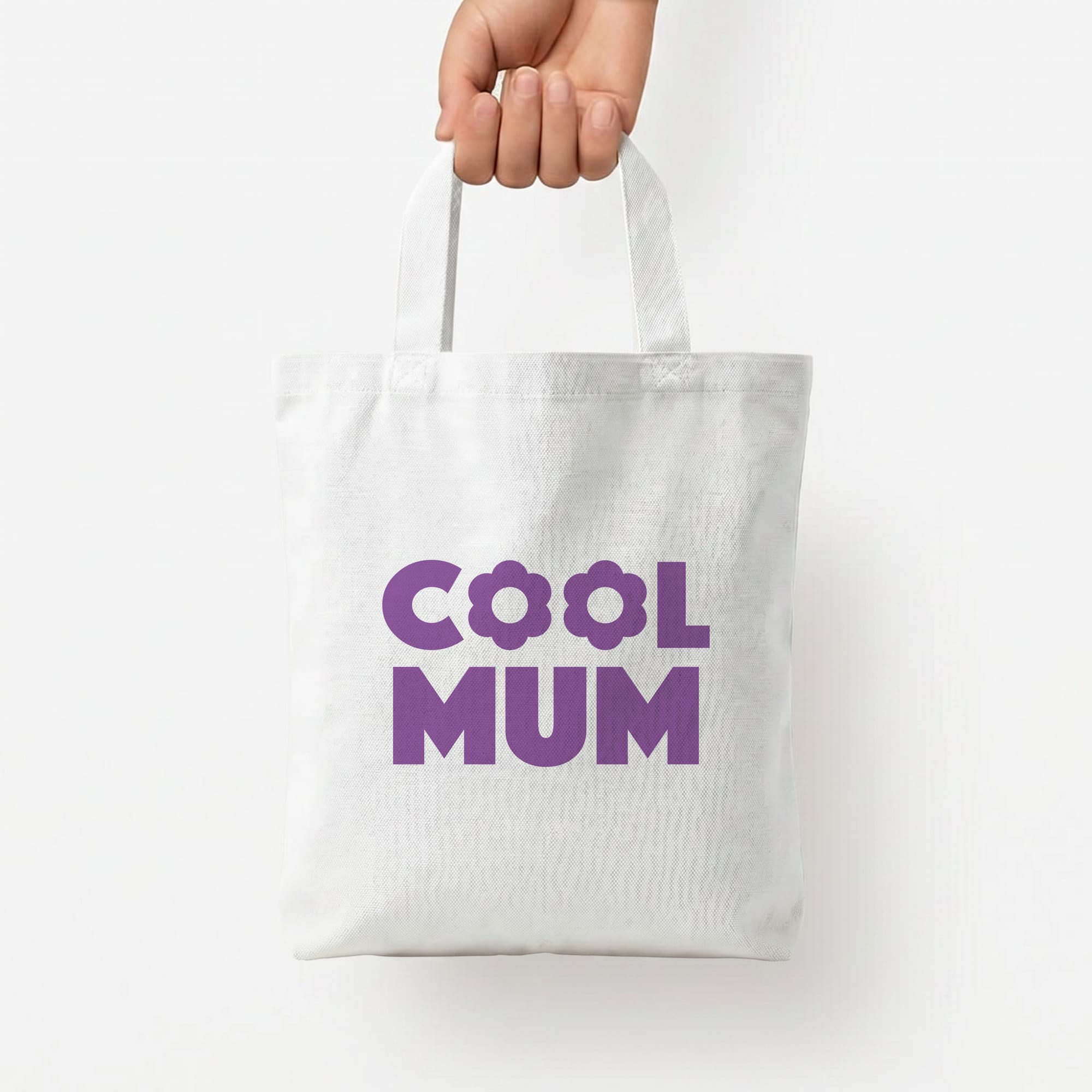 Cool Mum Tote Bag — White / Small
