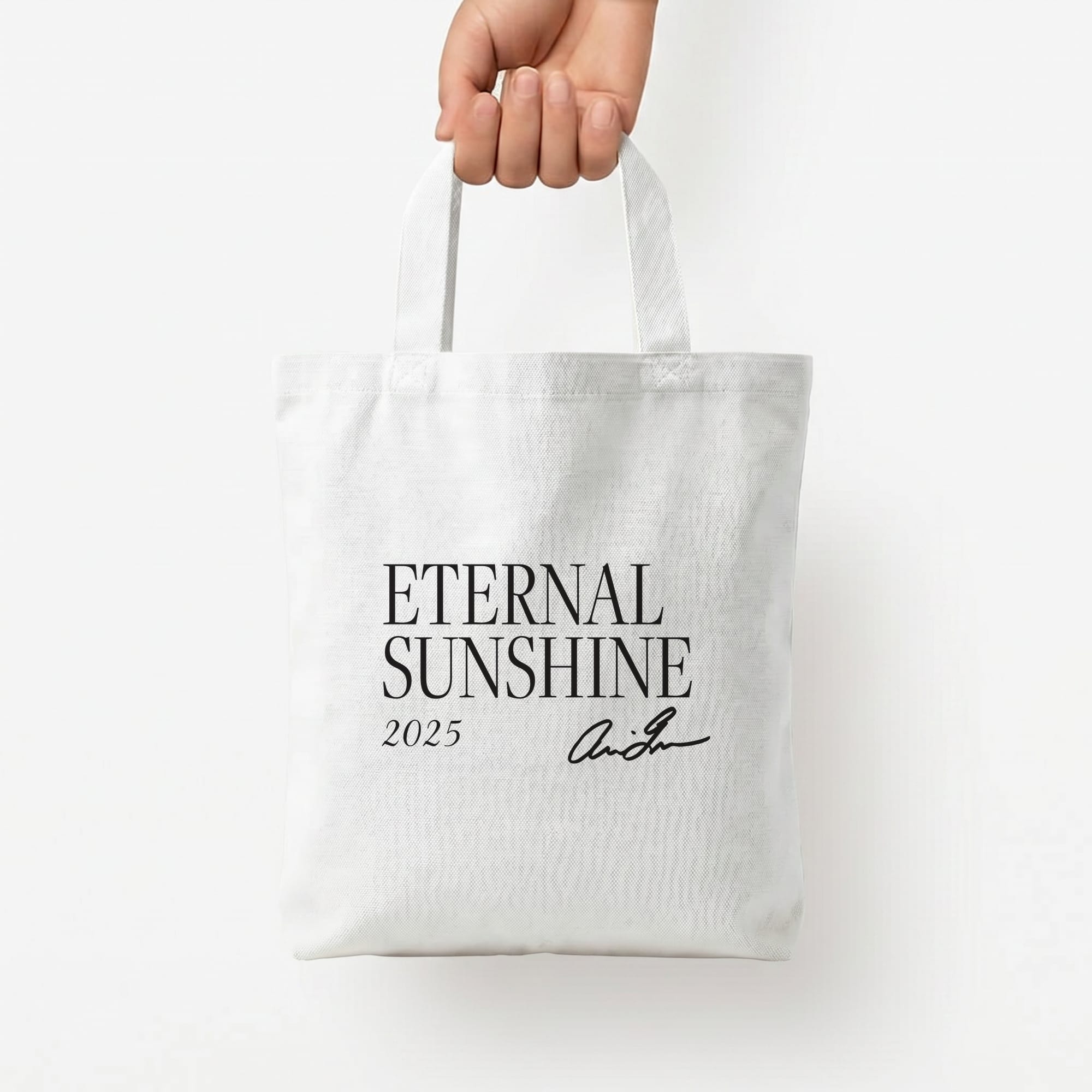 Sunshine Signature 2025 Tote Bag — White / Small