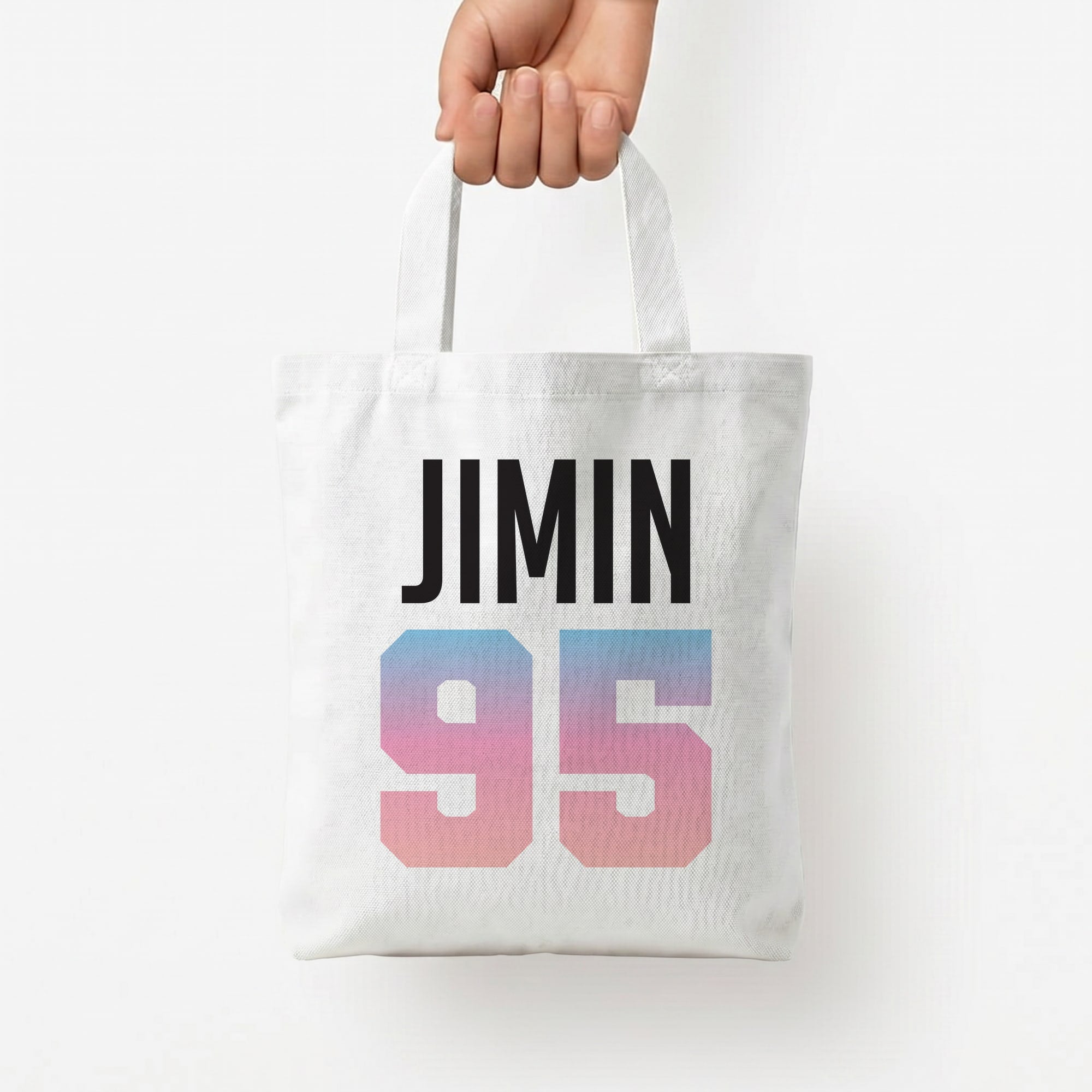 Jimin 95 Tote Bag — White / Small