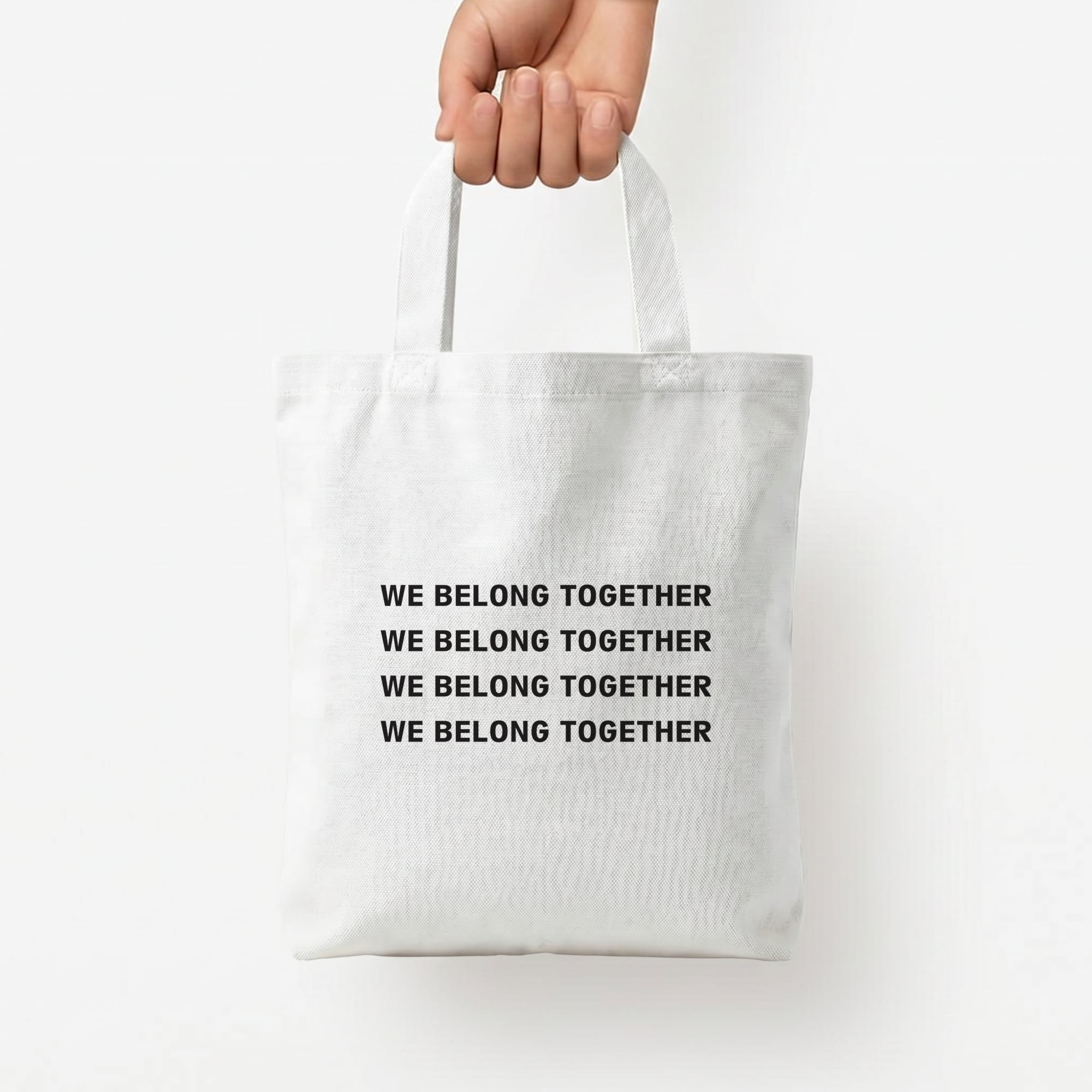 Belong Together Tote Bag — White / Small