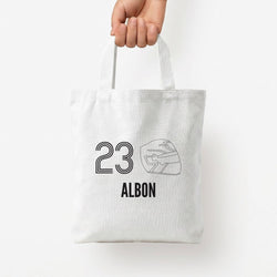 Albon Helmet 2026 Tote Bag — White / Small