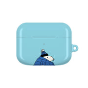 Cartoon Beagle Puffer Jacket Blue AirPods Case 5