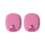Cartoon Beagle Puffer Jacket Pink AirPods Max Case 3
