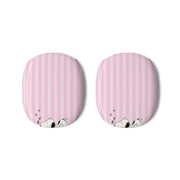 Pastel Stripes Cartoon Beagle AirPods Max Case 3