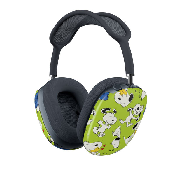 Lime Green Cartoon Beagle Pattern AirPods Max Case