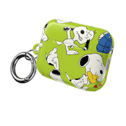 Lime Green Cartoon Beagle Pattern AirPods Case 8