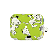 Lime Green Cartoon Beagle Pattern AirPods Case 5