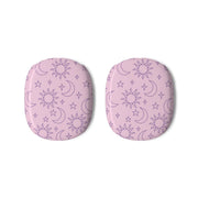 Sun, Moon And Stars Pattern Mauve AirPods Max Case 3