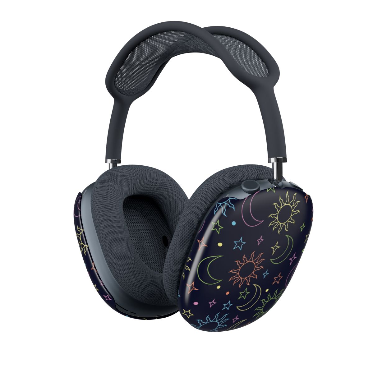 Sun, Moon And Stars Pattern Rainbow AirPods Max Case