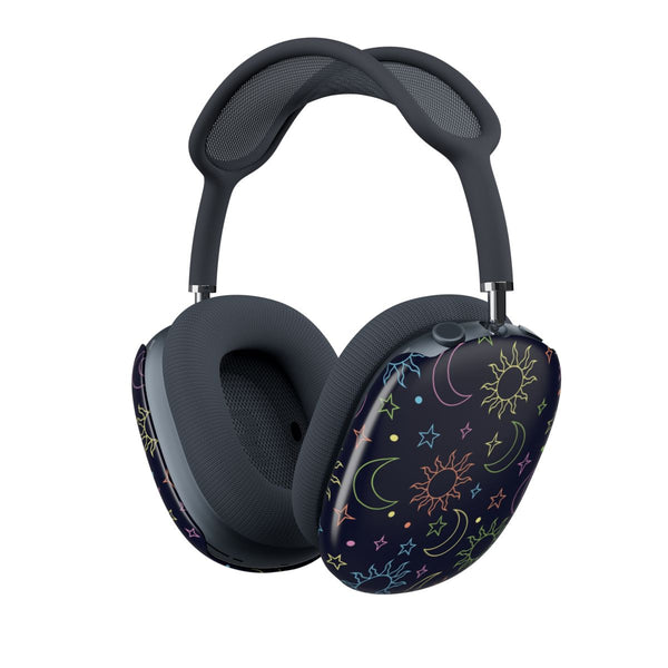 Sun, Moon And Stars Pattern Rainbow AirPods Max Case