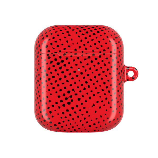 Red Comic Pattern AirPods Case - AirPods 1