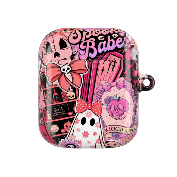 Spooky Babe Sticker Collage AirPods Case - AirPods 1