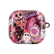 Spooky Babe Sticker Collage AirPods Case 4