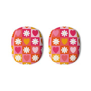 Checked Hearts And Flowers - Spring Patterns AirPods Max Case 3