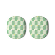 Green Plaid Daisies AirPods Max Case 3