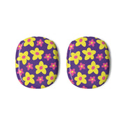 Purple Abstract Floral Pattern AirPods Max Case 3