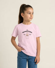 Cute Monster 2025 Pink Kids T-Shirt 1