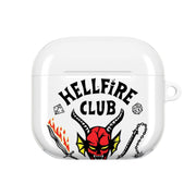 Hellfire Logo - White AirPods Case 4