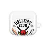 Hellfire Logo - White AirPods Case 3