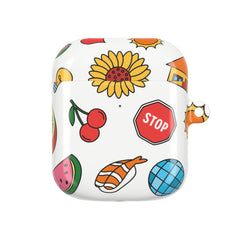 Harry Stickers Pattern AirPods Case
